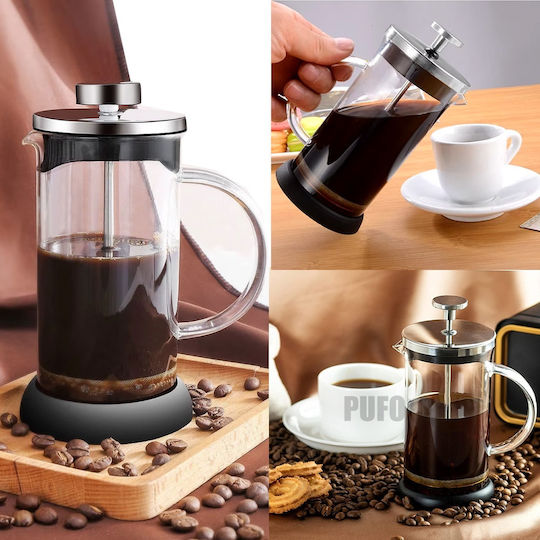 Τσαγιέρα με Φίλτρο Γυάλινη 600ml