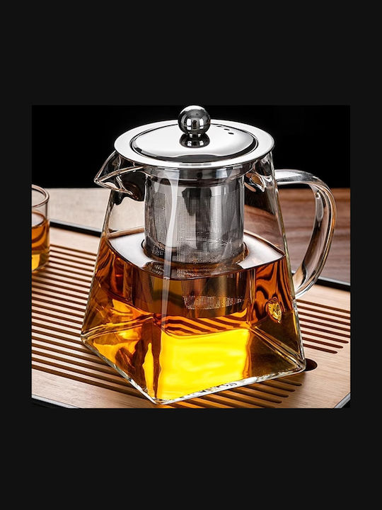 Teapot with Filter Glass Transparent 700ml