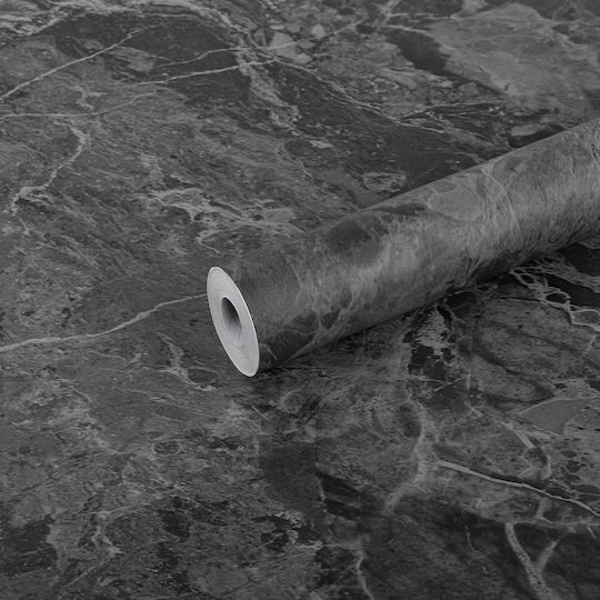 Self-adhesive Furniture Film In Gray Marble Color 40x500cm