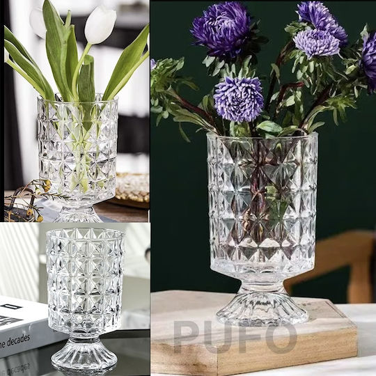 Διακοσμητικό Βάζο Glas Transparent 18cm 1Stück