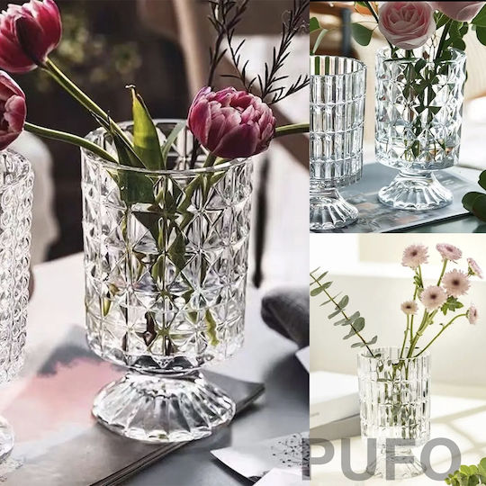 Διακοσμητικό Βάζο Glas Transparent 18cm 1Stück