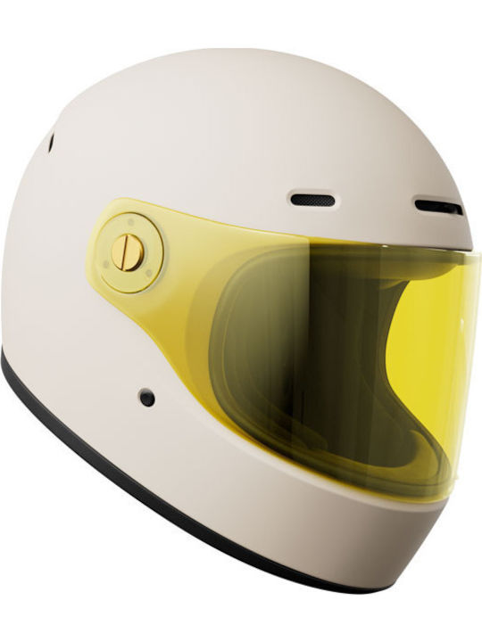John Doe JD/ONE Frozen Off-White Κράνος Μηχανής Full Face ECE 22.06