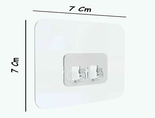 Femmit Super Starke Badezimmeraufkleber 7x7 Cm – Ersatzhalterungen für Regale Set 4 Stück