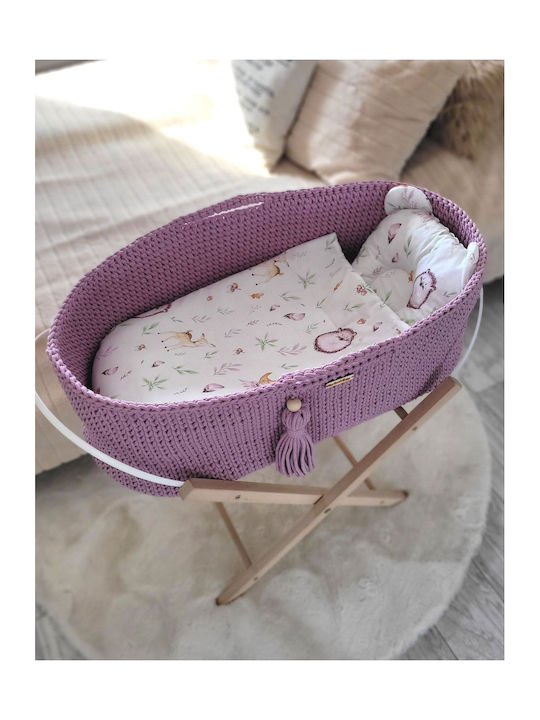 Suport Coș Moise Handmade Boho Lavandă