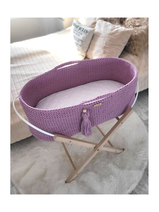 Suport Coș Moise Handmade Boho Lavandă