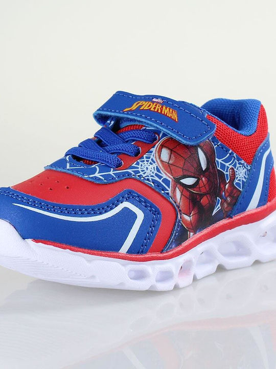 Kids Sneakers with Scratch & Lights Red