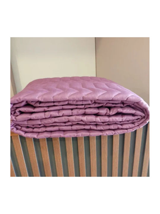 Carmel Пухено Единично с Пълнеж Microfiber 150x220бр Dark Lila 150 г/м²Gsm