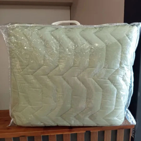 Carmel Πάπλωμα Μονό με Γέμιση Microfiber 150x220εκ. Mboss Olive 150 GSM