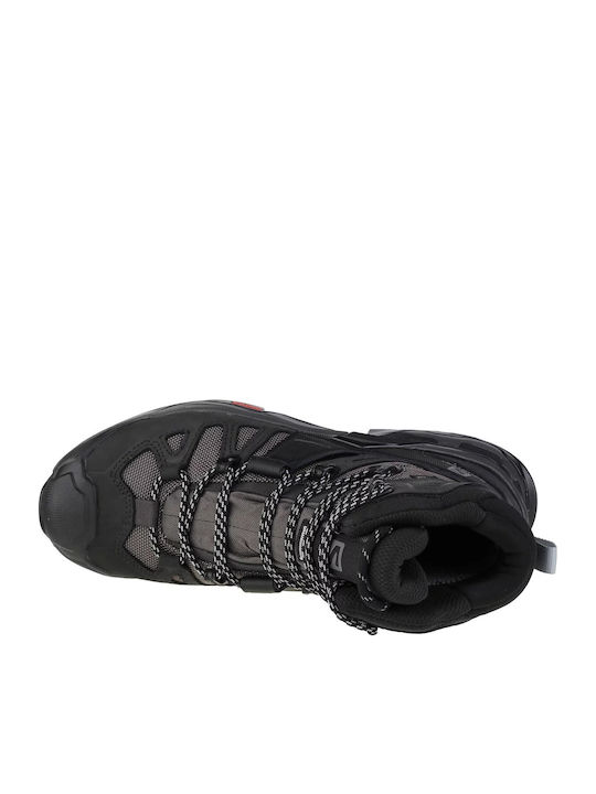 Salomon Quest 4 GTX Men's Hiking Boots Waterproof With Gore-Tex Membrane Magnet / Black / Quarry
