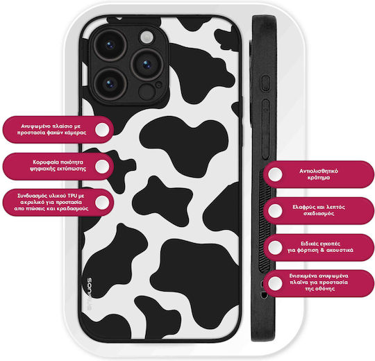 Калъф Sonique Animal Print Series Xiaomi Poco F5 Pro 5g Крава 01