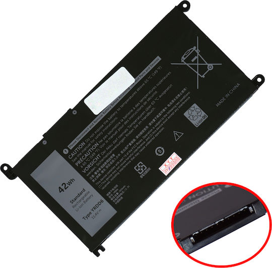 Compatible Battery for Dell Inspiron Dell Inspiron 3505 with 3500mAh