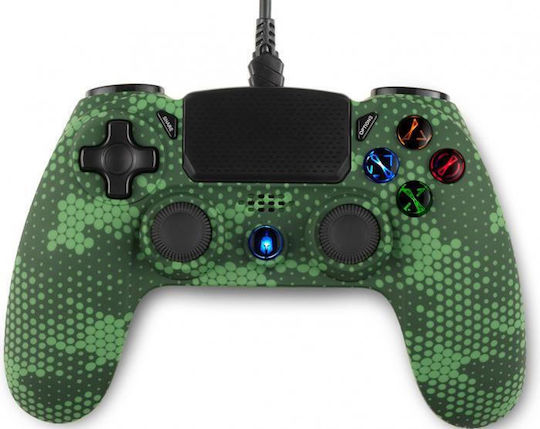 Spartan Gear Hoplite 2 Ενσύρματο Gamepad για PC / PS4 Green Camo