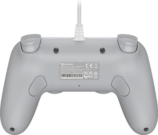 Gamesir T3 Verkabelter Gamepad mit Hall-Effekt-Sticks für Android / PC Weiß