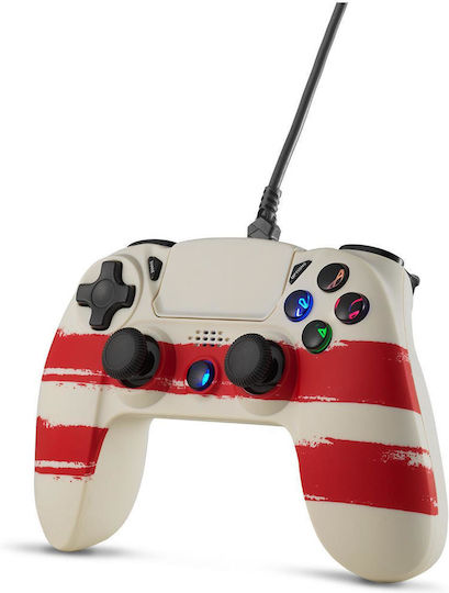 Spartan Gear Hoplite 2 Ενσύρματο Gamepad για PC / PS4 Redline