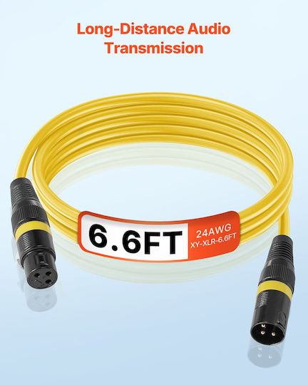 Vevor XLR male to 2m Cable (KNYPXKNGDM65XWKS8001V9)