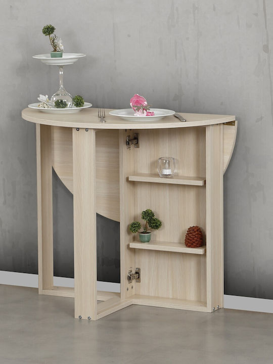 Middle Τραπέζι Τραπεζαρίας Ξύλινο Oak 90x45x77εκ.