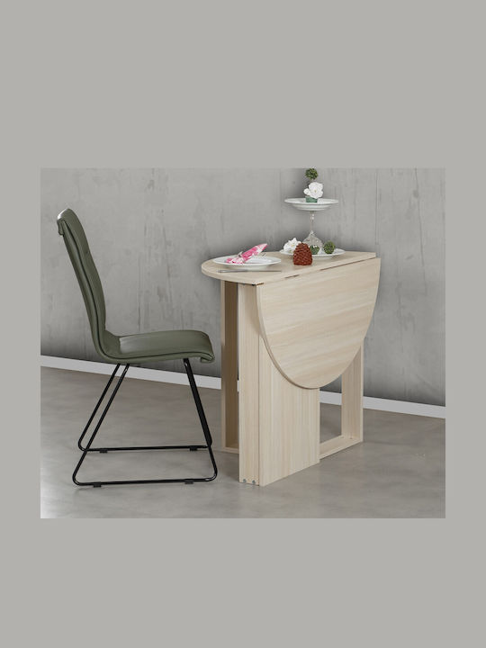 Middle Τραπέζι Τραπεζαρίας Ξύλινο Oak 90x45x77εκ.