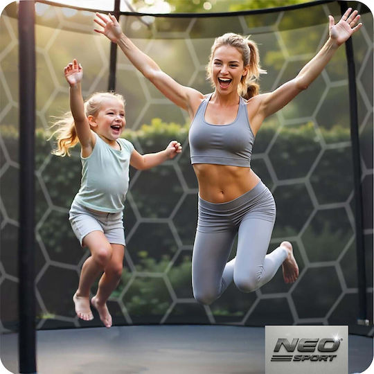 NEO Sport Trampolin Draußen Durchmesser 183cm mit Netz & Leiter
