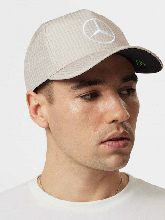 Mercedes Team Lewis Hamilton Col Driver Baseball Cap Natural 2023
