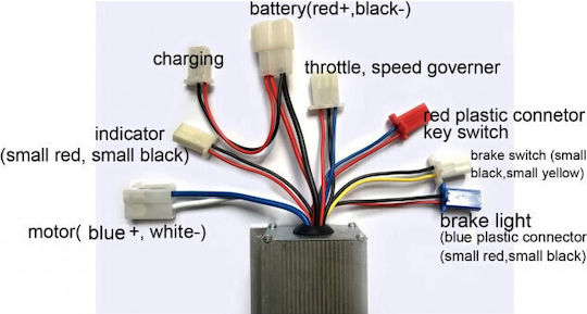 Controler Bicicletă Electrică 24v 800w Motor Perii