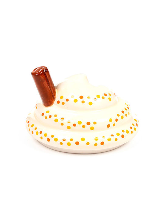 Puckator Becher Keramik mit Deckel Orange 325ml