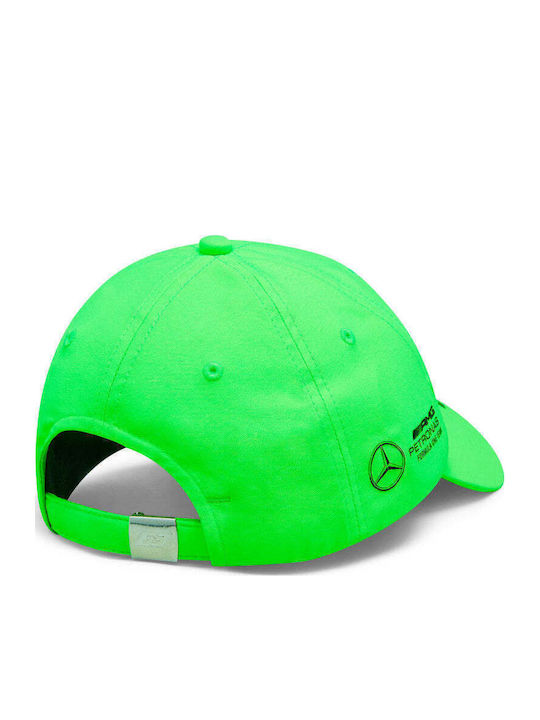 Mercedes Team George Russell Fahrer Dad Cap Neon Grün 2023