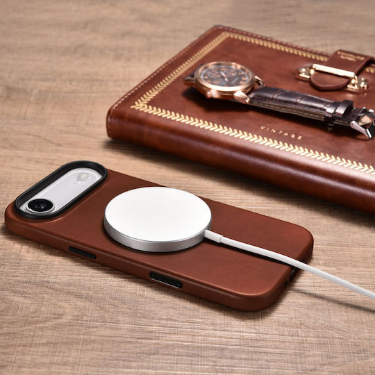 iCarer Back Cover Leather Brown (iPhone Air)