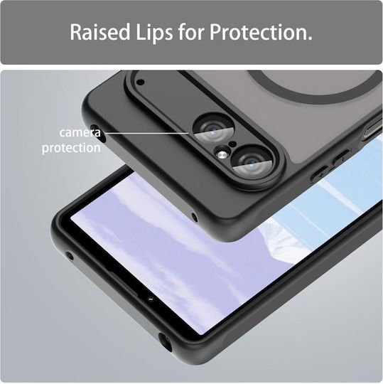 Techsuit Halofrost Ii Umschlag Rückseite Kunststoff Schwarz (Xperia 10 VII)