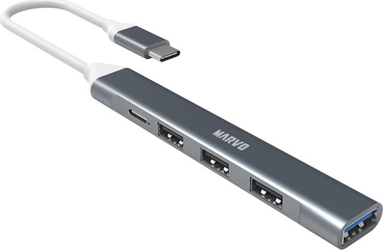 Marvo USB Хъб 5 Порта USB 3.0 с USB-A Връзка