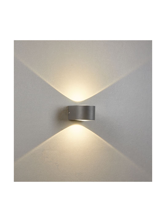 Viokef Mavenna Wall-Mounted Outdoor Spot LED IP54 7W with Warm White Light Double Beam 10x11x6.4cm