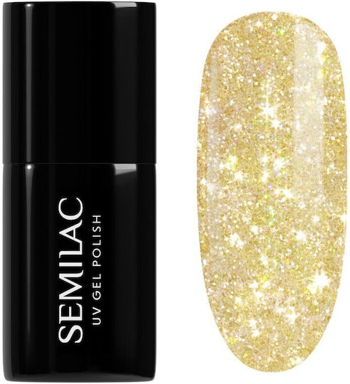 Semilac Semi-Permanent Nail Polish Sunbaked Yellow 244 7ml 1pcs