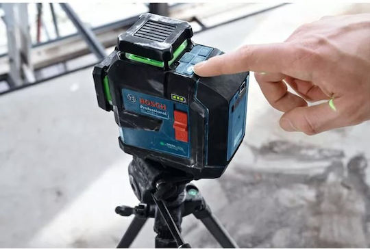 Γραμμικό Αλφάδι Laser Πράσινης Δέσμης 3.7V με Εύρος Εργασίας 80m