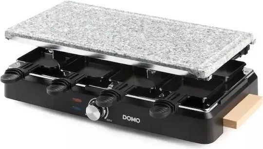 Domo Επιτραπέζια Ηλεκτρική Ψησταριά Raclette Λείας Πλάκας με Ρυθμιζόμενο Θερμοστάτη