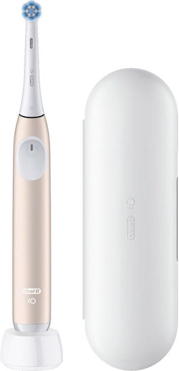 Oral-B iO Series 2 Elektrische Zahnbürste mit Drucksensor und Reisetasche Calm Pink
