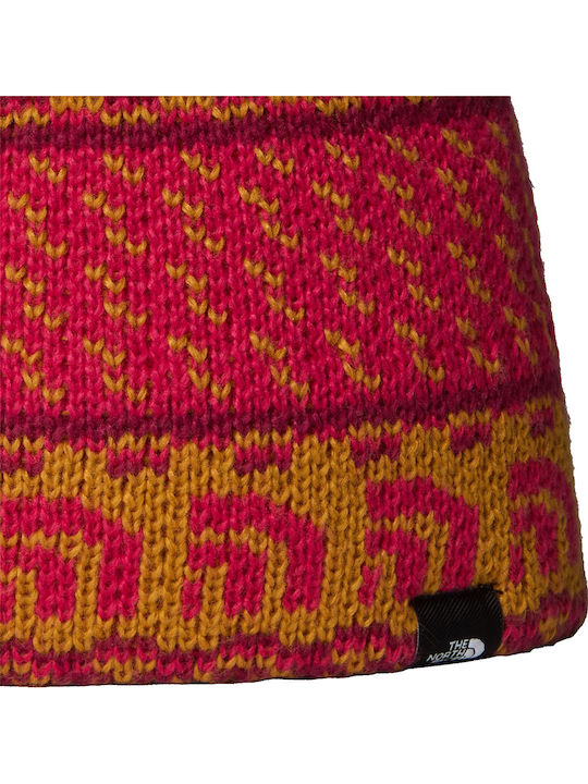 Ski Tuke Kinder Mütze Gestrickt Fuchsie