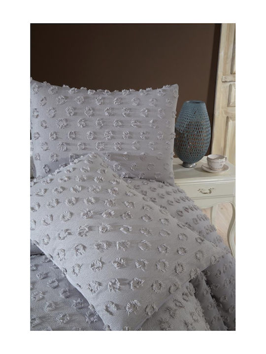 Σετ Κουβέρτας 3 Τεμαχίων Konik Γκρι – 235x250 Cm