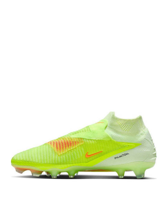 Nike Phantom 6 High Elite Football Shoes with Cleats Yellow