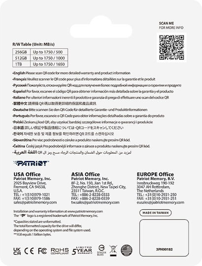 Patriot EP CFexpress 1TB Class 10