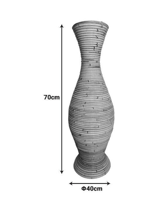 Decorative Vase Beige 40x40x70cm