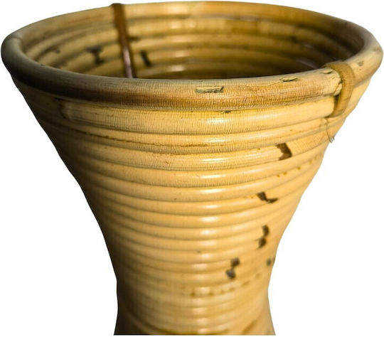 Βάζο Δαπέδου Rattan Μπεζ Φ40xΥ70cm