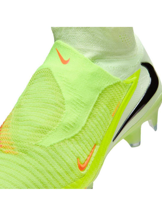 Nike Phantom 6 High Elite Football Shoes with Cleats Yellow