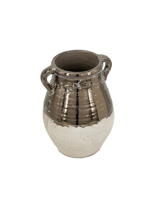Artekko Decorative Vase Candia Orange 24.5x24.5x33cm