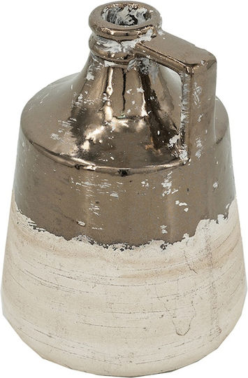 Artekko Βάζο Πήλινο Candia Πορτοκαλί Φ15.5xΥ21cm