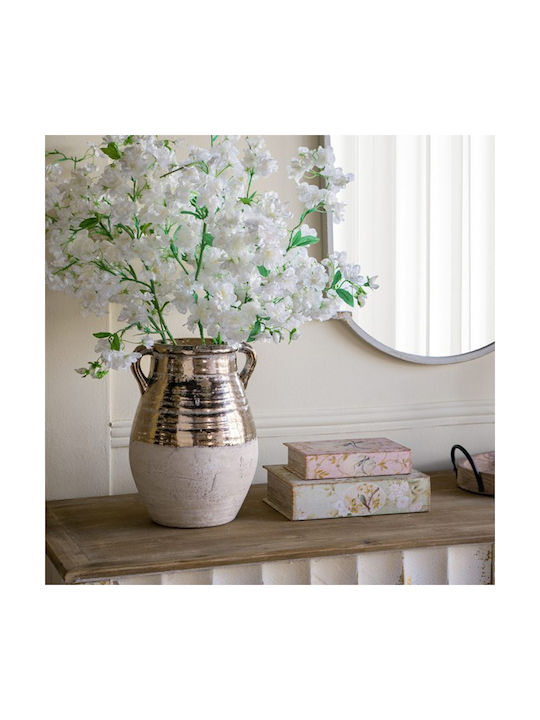 Artekko Decorative Vase Candia Orange 24.5x24.5x33cm