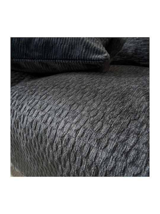 Gofis Home Ondine Decken & Couchdecken Viersitzer-Sofa Überwurf Jacquard 180x350cm Graue