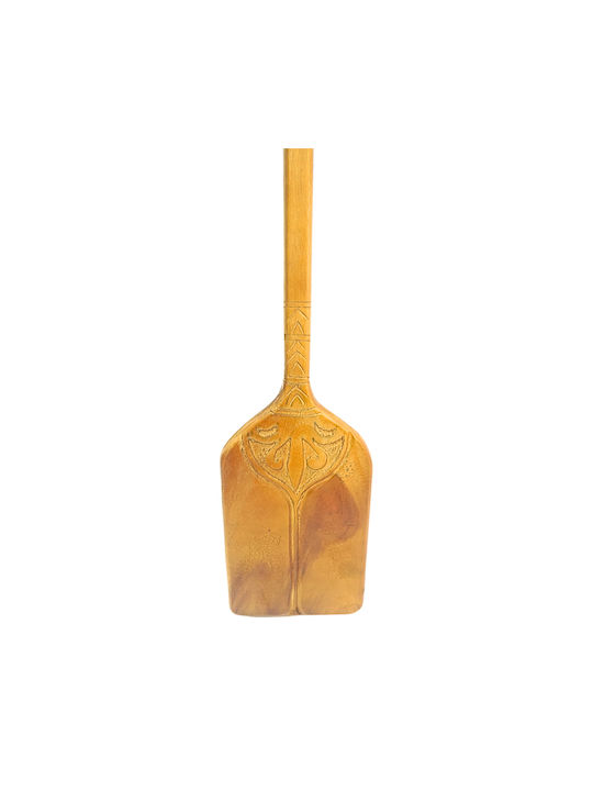 Inart Hanging Wall Decor Paddly Handmade Beige Wooden 120x3x20cm