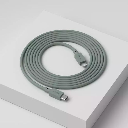 Data Fast Charging Cable Usb-c/lightning Apple Avolt 2 Meters Sage