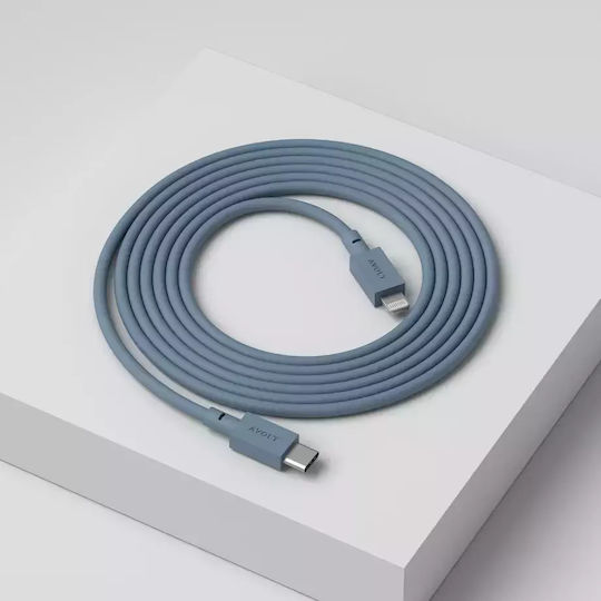 Data Fast Charging Cable Usb-c/lightning Apple Avolt 2 Meters Blue