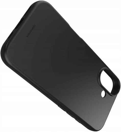 Spacecase Silicone Задна корица Силикон Черен (iPhone 17)