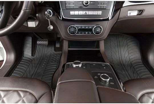 Auto Gs Set of Front and Rear Mats 4pcs for Mini ONE 2014 Black